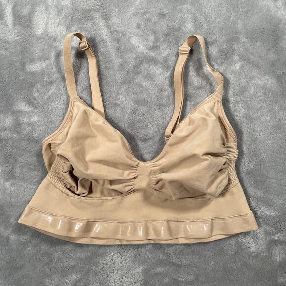 Skims Bra Womens XL Beige Seamless Sculpt Bralette Wirefree Unpadded - Picture 6 of 9